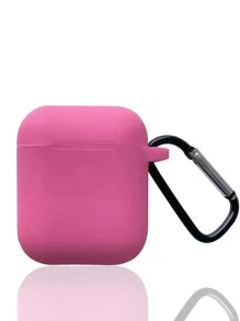 Plain Case Compatible With AirPods For AirPods1/2 AirPods Pro - Hot Pink - View 4
