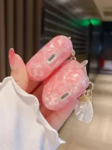 Funda con estampado de leopardo compatible con AirPods, compatible con AirPods 1/2 y AirPods Pro para el Día de San Valentín - Rosa - Ver 2