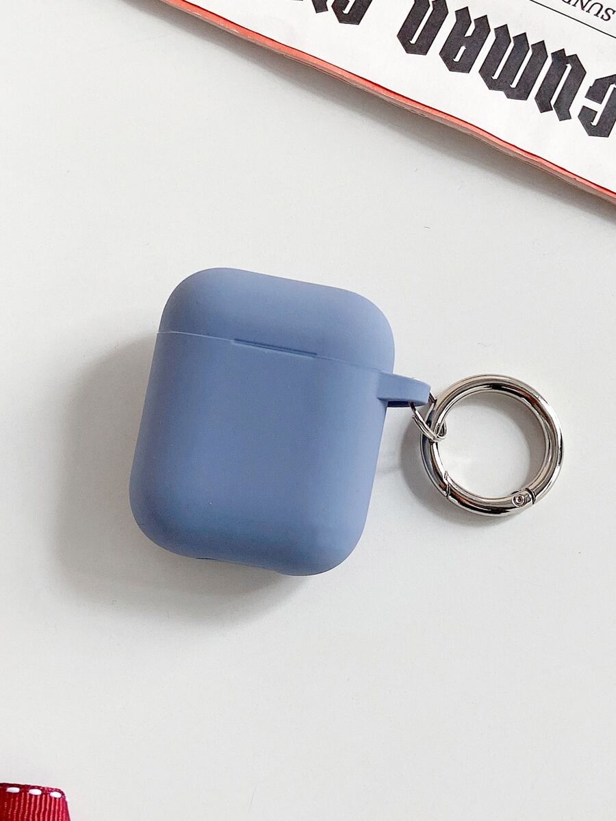 Plain Silicone Case Compatible With Airpods - Mauve Purple - View 1