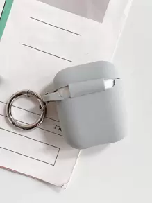 苹果普通硅胶保护壳 兼容 Airpods 兼容 Airpods1/2 AirPods Pro - 淺灰色 - 查看 2