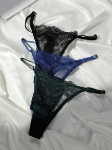 5入組花卉蕾絲內褲套裝 - 彩色 - 查看 6