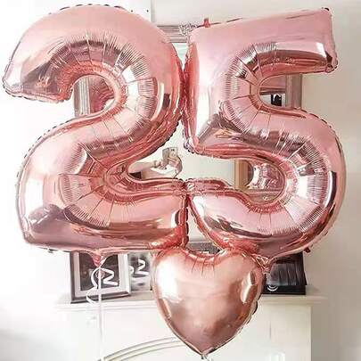 3入組數字和心小氣球