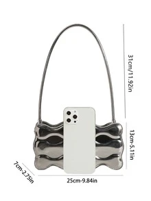 Bolsa creativa de color metálico - Plateado - Ver 5