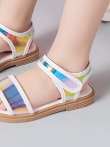 Girls Holographic Ankle Strap Sandals - Multicolor - View 3