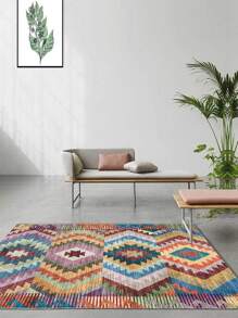 1入組幾何樣式地毯 - 彩色 - 查看 3