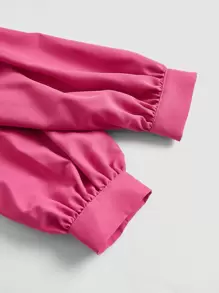 SHEIN MOD Camisa de manga farol con botón delantero