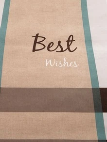 1 Họa Tiết Kẻ Sọc Xù Viền Giường Váy Chữ Cái Hiện Đại & Họa Tiết Kẻ Sọc Vải Chăn Ga Giường Váy Cho Phòng Ngủ - Nhiều màu - Xem 7