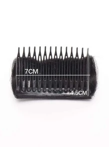 Adorno para cabello corto ondulado sintético - Negro - Ver 4