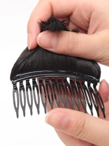 Adorno para cabello corto ondulado sintético - Negro - Ver 5