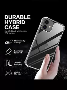 Shockproof TPU Phone Case Compatible With IPhone 15/15Plus/15Pro/15Promax Waterproof Anti-Fall Scratch Resistant - Clear - View 6
