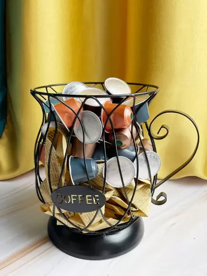 1入組不銹鋼書桌收納極簡黑色收納袋書桌