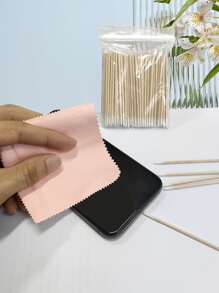 1pc Cell Phone Screen Cleaning Cloth & 1pack Swab - Multicolor - View 2