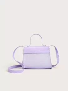 1个女童蝴蝶结亮片可爱公主迷你斜挎包，迷你零钱包，时尚迷你单肩包，可搭配各种服装和配饰