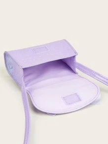 1个女童蝴蝶结亮片可爱公主迷你斜挎包，迷你零钱包，时尚迷你单肩包，可搭配各种服装和配饰