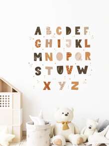 字母设计墙贴，贴纸，墙贴花，乙烯基贴花用于家居装饰，春季装饰品让您的家焕然一新，拉玛装饰贴纸礼物生日毕业 - 彩色 - 查看 3