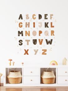 字母设计墙贴，贴纸，墙贴花，乙烯基贴花用于家居装饰，春季装饰品让您的家焕然一新，拉玛装饰贴纸礼物生日毕业 - 彩色 - 查看 5