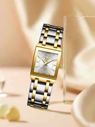 LIEBIG 1pc Minimalist Square Pointer Quartz Watch