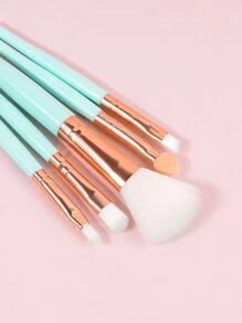 5pcs Mini Cosmetic Brushes Small Brushes For Kids, Makeup Brush/Cosmetic Brush,Brush Set,Makeup Brush Kit,Make Up Brush Set,Make Up Set Complete,Makeup Brush Set,Complete Makeup Kit,Brush Kit,Brushes Makeup Set,Makeup Gift Set,Set - Baby Blue - View 6