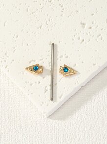 Arrow Decor Nipple Ring - Multicolor - View 2