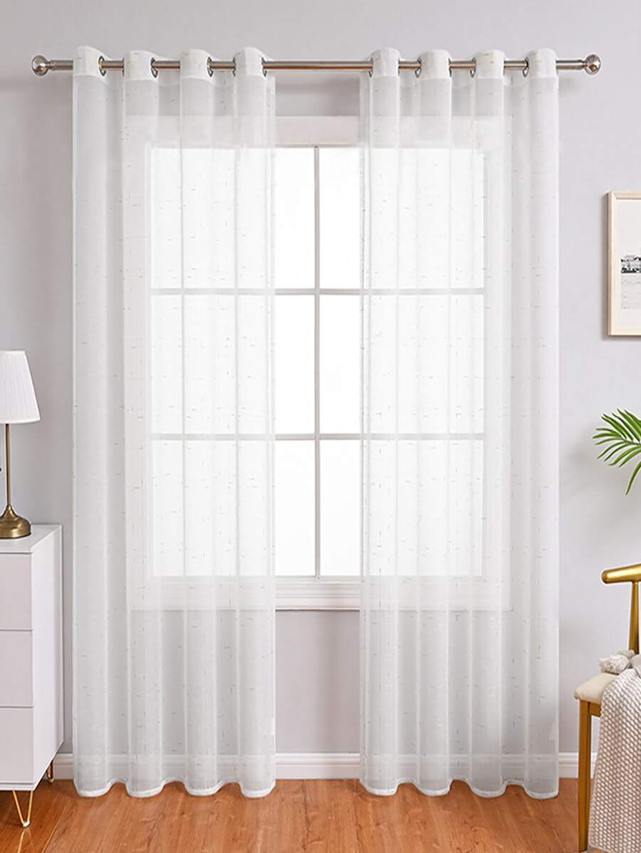 素色單片透視窗簾 - 彩色 - 查看 1