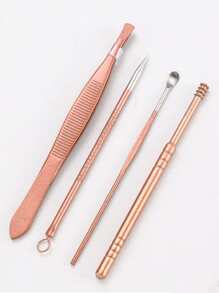 16入組修指甲工具套裝 - 粉色 - 查看 4