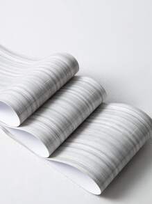 1roll Wooden Pattern Wall Waistline Sticker - Multicolor - View 3