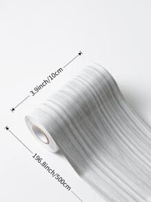 1roll Wooden Pattern Wall Waistline Sticker - Multicolor - View 5