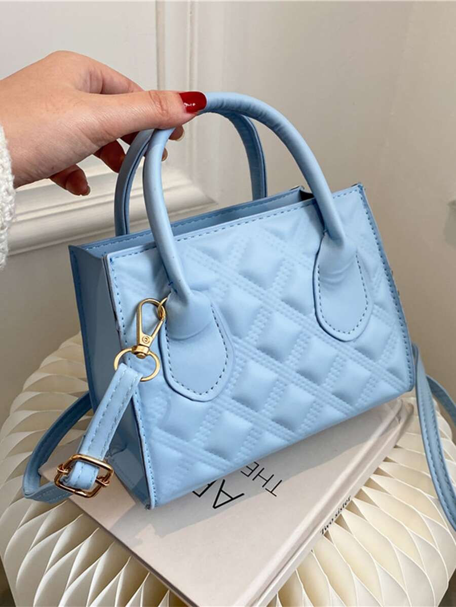 Mini Embossed Detail Square Bag | SHEIN USA