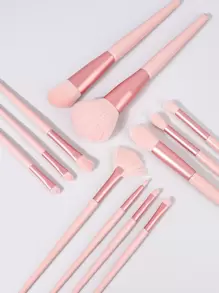 Luksusowy zestaw 12 pędzli do makijażu, w tym pędzel do cieni do powiek, pędzel do pudru, pędzel do konturowania, pędzel do rozświetlacza