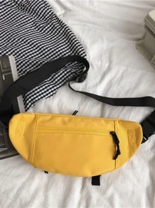 多功能小容量胸包 - 黃色 - 查看 2
