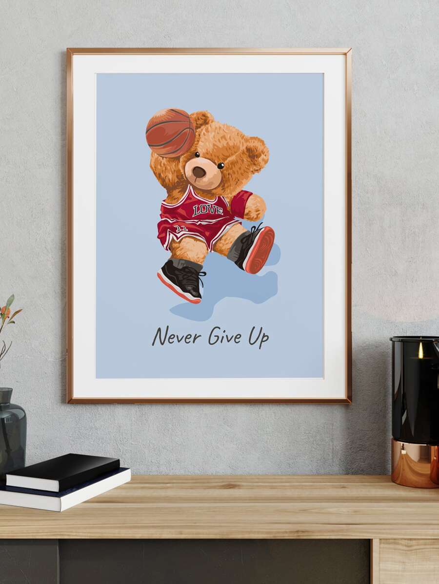 Láminas decorativas sin marco con patrón de oso - Multicolor - Ver 1