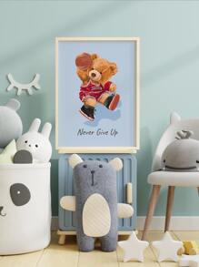 Láminas decorativas sin marco con patrón de oso - Multicolor - Ver 2