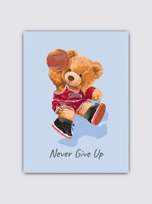 Láminas decorativas sin marco con patrón de oso - Multicolor - Ver 5