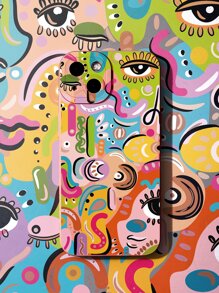 Flacart Artist Girlcore Cartoon Graphic Phone Case, Holiday - Multicolor - View 4