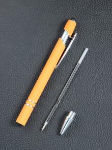 1pc Portable Ballpoint Pen - Yellow - View 2