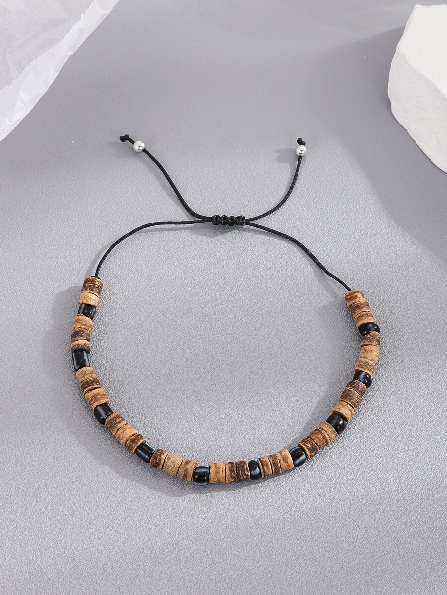 Vòng tay trang trí hạt thời trang và phổ biến dành cho nam giới để làm quà tặng trang sức và cho vẻ ngoài sành điệu - Nhiều màu - Xem 1