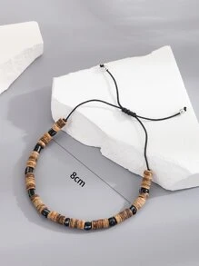 Vòng tay trang trí hạt thời trang và phổ biến dành cho nam giới để làm quà tặng trang sức và cho vẻ ngoài sành điệu - Nhiều màu - Xem 4