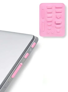 16pcs Silicone Laptop Dust Plug - Pink - View 2