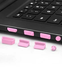 16pcs Silicone Laptop Dust Plug - Pink - View 4