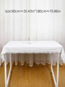 Mantel ribete crudo - Blanco - Ver 2