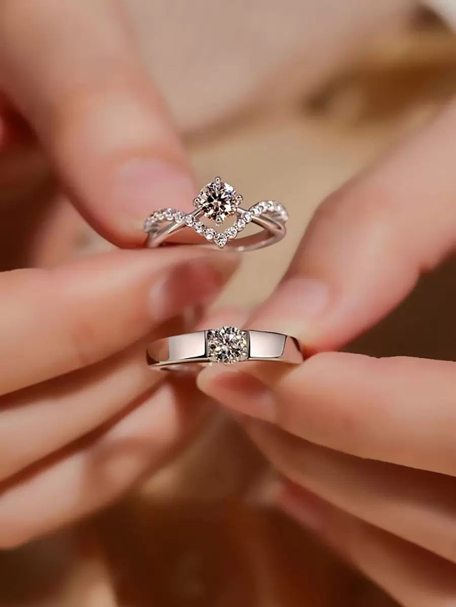 CVNANA 時尚流行男士不銹鋼簡約圈形耳環，適合珠寶禮物和時尚外觀 - 銀色 - 查看 1