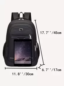 Men Letter Graphic Đồ họa Ba lô máy tính xách tay Túi đi học Túi đi học Ba lô đi học cho trường Daypack Túi máy tính xách tay Túi máy tính Túi sách Ba lô Túi đeo vai Túi du lịch Túi thể thao Túi đại học Đồ dùng học tập Trường trung học phổ thông Học sinh trung học phổ thông Sinh viên đại học Học sinh trung học cơ sở Học sinh trung học cơ sở Học sinh tốt nghiệp Đại học cho Trường học Đại học Kinh doanh Đi bộ đường dài Du lịch Cắm trại Thể thao - màu đen - Xem 3