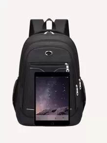 Men Letter Graphic Đồ họa Ba lô máy tính xách tay Túi đi học Túi đi học Ba lô đi học cho trường Daypack Túi máy tính xách tay Túi máy tính Túi sách Ba lô Túi đeo vai Túi du lịch Túi thể thao Túi đại học Đồ dùng học tập Trường trung học phổ thông Học sinh trung học phổ thông Sinh viên đại học Học sinh trung học cơ sở Học sinh trung học cơ sở Học sinh tốt nghiệp Đại học cho Trường học Đại học Kinh doanh Đi bộ đường dài Du lịch Cắm trại Thể thao - màu đen - Xem 4