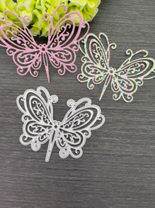 Khuôn cắt thiết kế hình con bướm 1 cái - Bạc - Xem 1