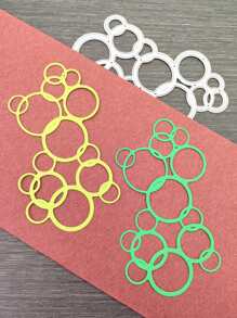 1入組泡泡形狀切割模具 - 銀色 - 查看 1