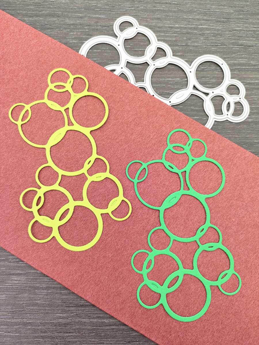 1入組泡泡形狀切割模具 - 銀色 - 查看 1