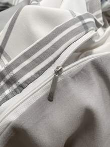 Set colcha sin relleno con patrón de cuadros - Multicolor - Ver 4