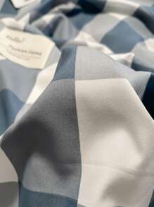 Set colcha sin relleno con patrón de guingán - Multicolor - Ver 3