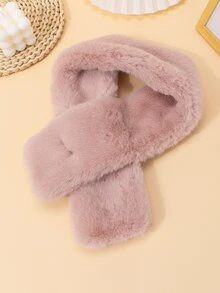 Pañuelo póker con bordado con diseño de perla artificial mullido - Rosa - Ver 2