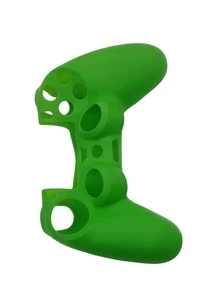 1 pieza Funda de silicona anticaída compatible con PS4 con mando de juego - Verde - Ver 5
